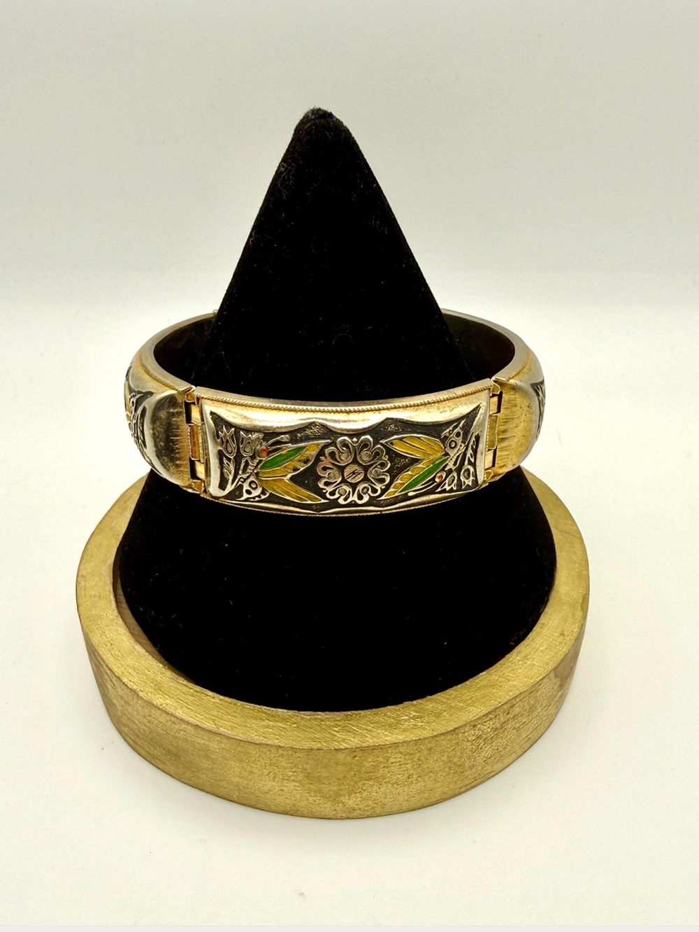 Vintage Damascene Style Enamel Expansion Bracelet – Asian Revival